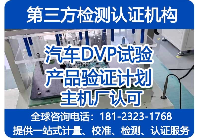 汽车DVP试验